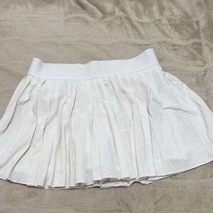 TNA White Mini Pleated Skirt